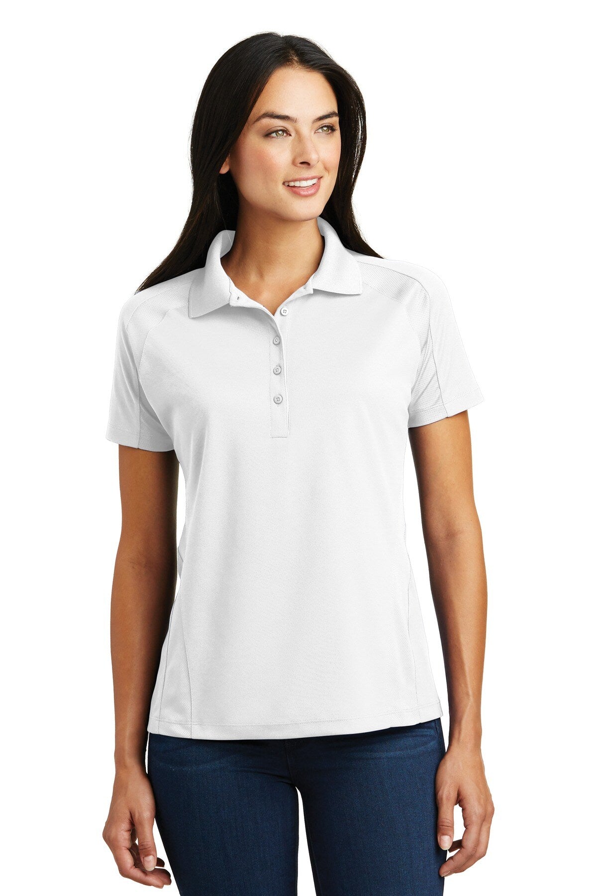 Sport-Tek® Womens Dri-Mesh Pro Polo Moisture Wicking Breathable Athletic Shirt