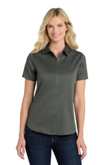 Port Authority® Short Sleeve SuperPro React Twill Women Shirt