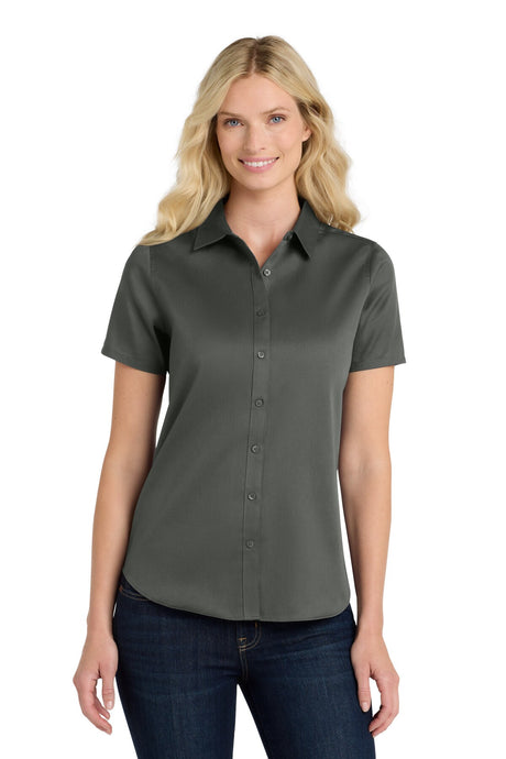 Port Authority® Short Sleeve SuperPro React Twill Women Shirt
