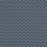 Navy and White Zig Zag Printed Cotton Jersey