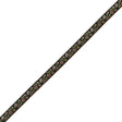 Black and Brown Ombre Floral German Jacquard Ribbon - 0.625"