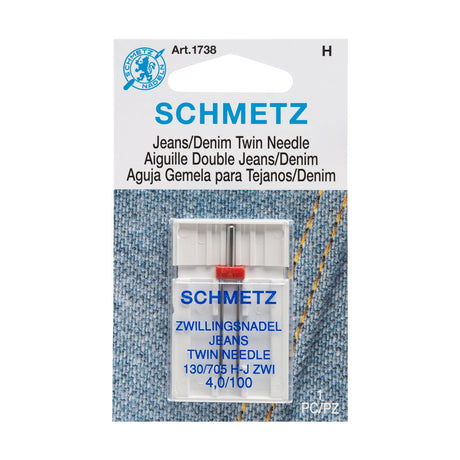 Schmetz Double Denim/Jeans Twin Machine Needle - 4.0/100 - 1 ct