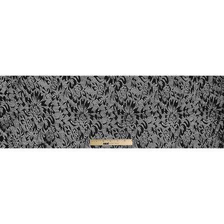 Italian Black Laminated Crochet Lace