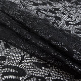 Italian Black Laminated Crochet Lace