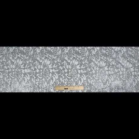 Italian White Laminated Crochet Lace