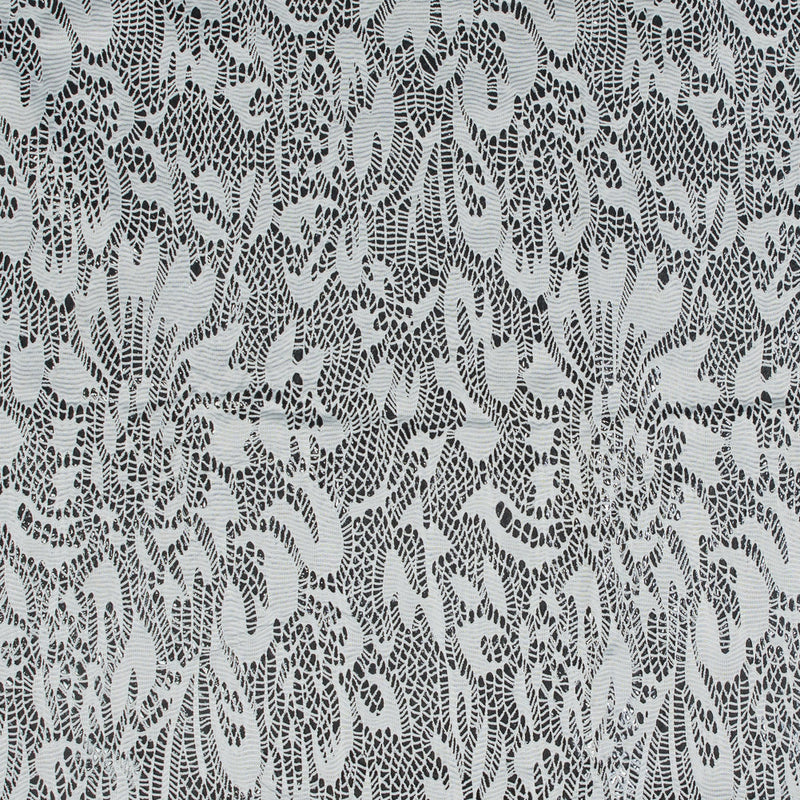 Italian White Laminated Crochet Lace