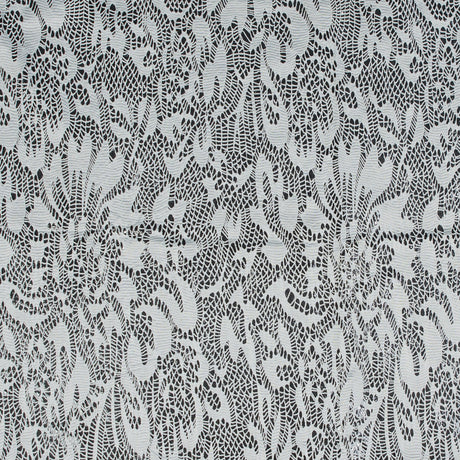 Italian White Laminated Crochet Lace