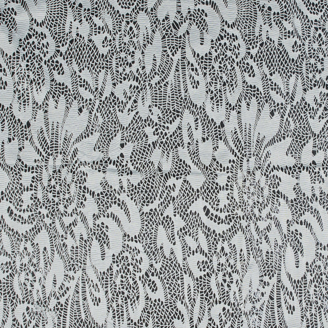Italian White Laminated Crochet Lace