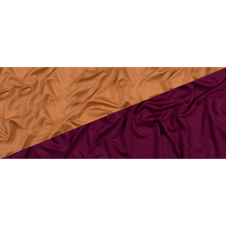 Italian Yam and Raspberry Radiance Double Faced Scuba Knit