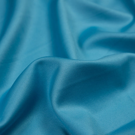 Italian Blue Mist and Moroccan Blue Double Faced Scuba Knit