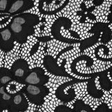 Italian Black Stretch Crochet Lace