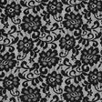 Italian Black Stretch Crochet Lace