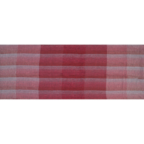 Italian Red, Pink and White Plaid Linen Scrim