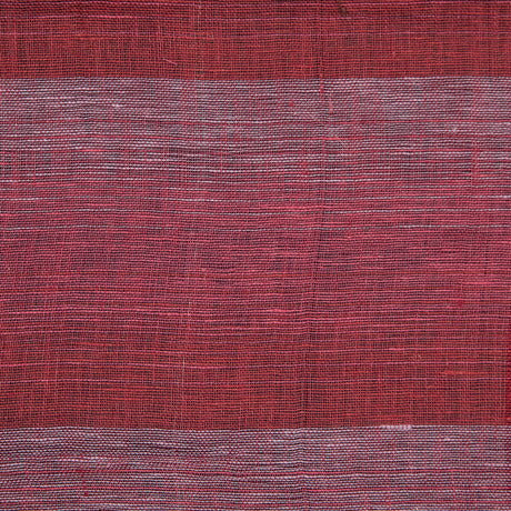 Italian Red, Pink and White Plaid Linen Scrim