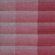 Italian Red, Pink and White Plaid Linen Scrim