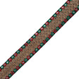 Red, Green and Metallic Gold Mirror Trim - 1.5"