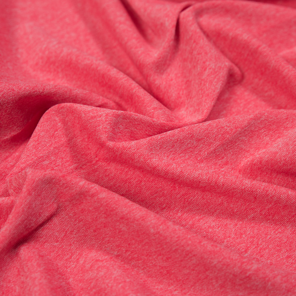 Stretch Performance Jersey - Heathered Neon Coral
