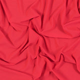 Neon Coral Textural Polyester Stretch Knit