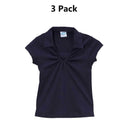 Girl's Uniform V Neck Collar Shirt