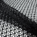Guipure Lace with Beads - Black Webs