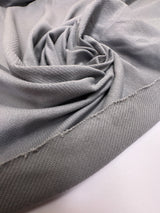 Cotton Elastane Knitted Gray Fabric