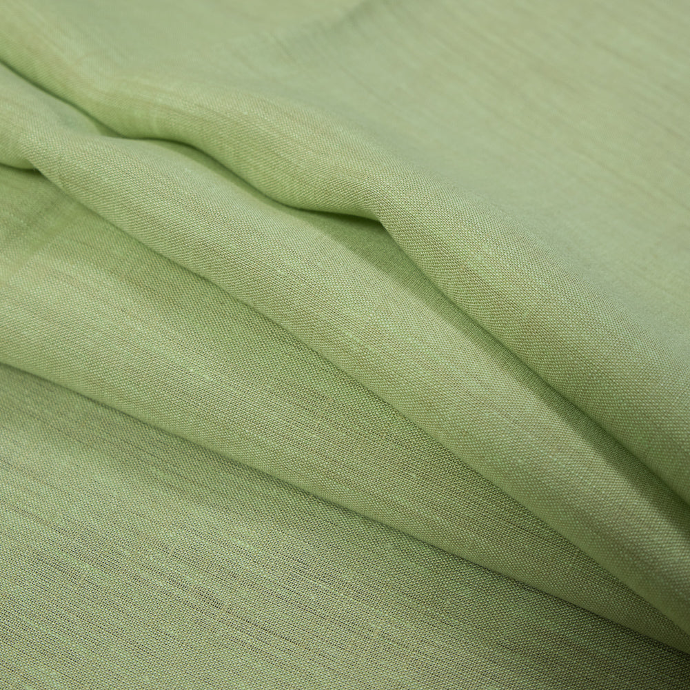 Two-Tone Linen Woven - Lime and Tan - Sanremo Collection