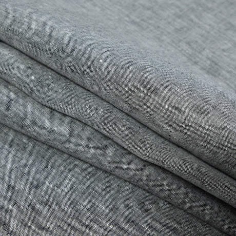 Two-Tone Linen Woven - Black and White - Sanremo Collection