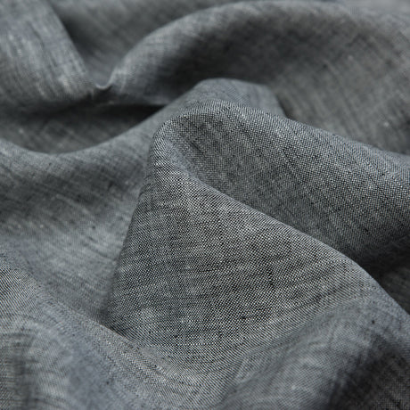 Two-Tone Linen Woven - Black and White - Sanremo Collection