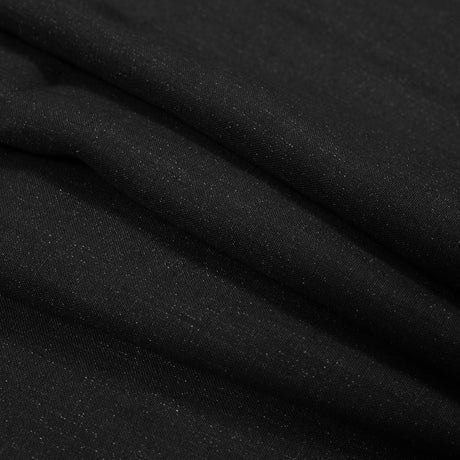 Two-Tone Linen Woven - Black and Gray - Sanremo Collection