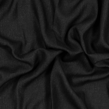 Two-Tone Linen Woven - Black and Gray - Sanremo Collection