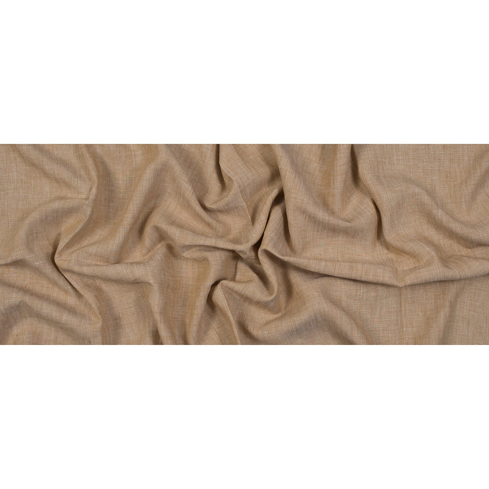 Two-Tone Linen Woven - Fall Leaf and White - Sanremo Collection