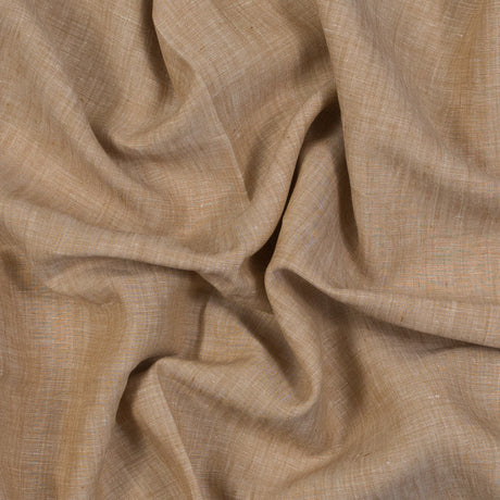 Two-Tone Linen Woven - Fall Leaf and White - Sanremo Collection