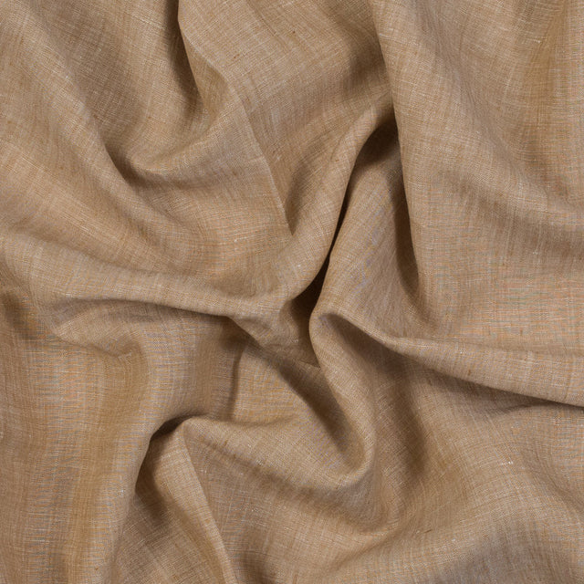 Two-Tone Linen Woven - Fall Leaf and White - Sanremo Collection