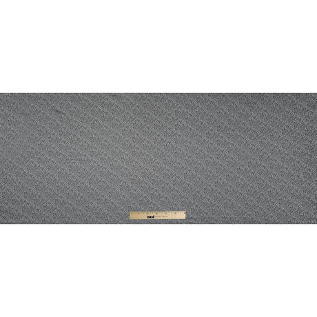 Black and White Minute Floral Polyester Lining