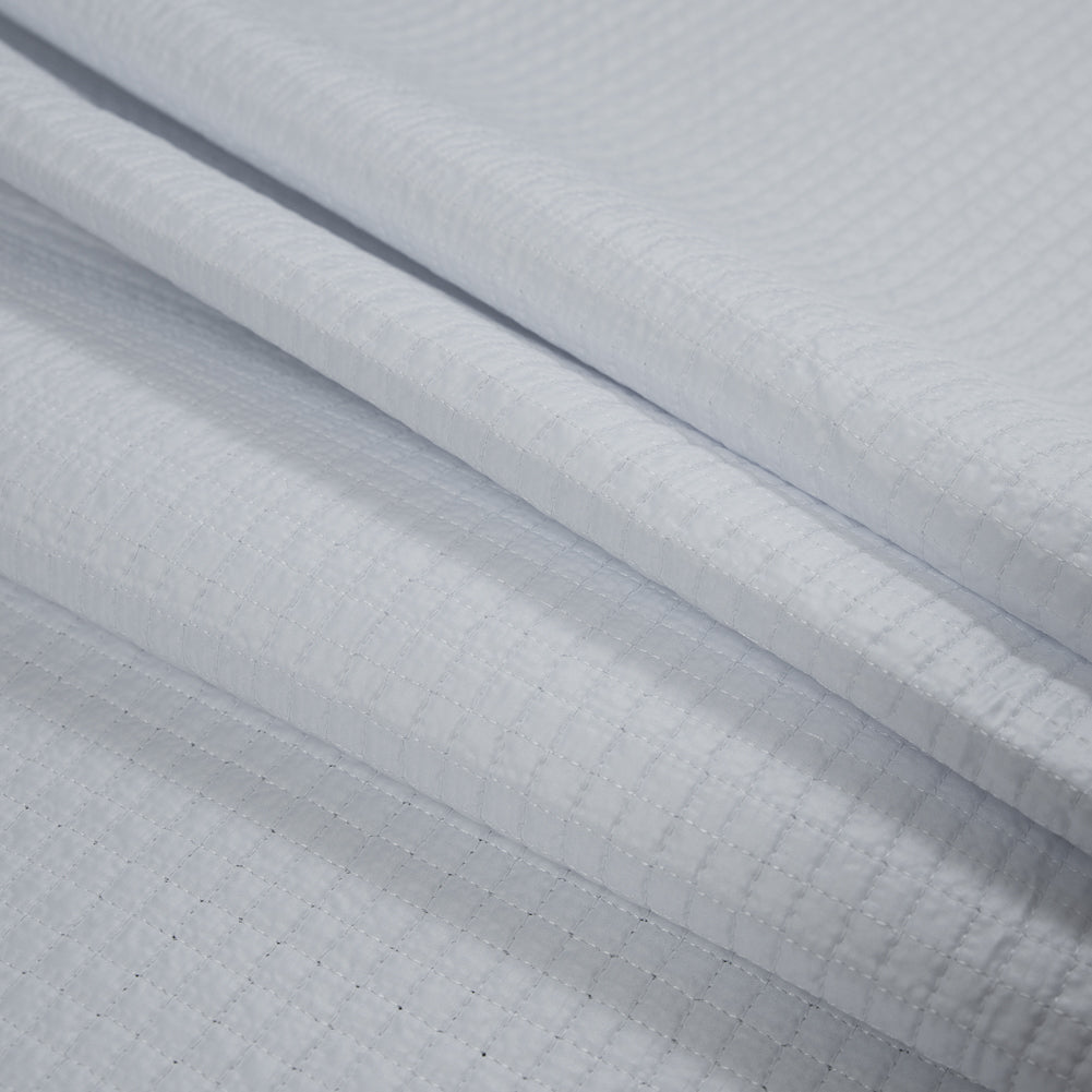 White Square Quilted Polyester Coating