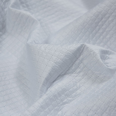 White Square Quilted Polyester Coating