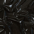 Faux Patent Leather with Black Knit Backing - Dark Olive