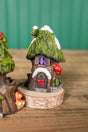 4.5” Mini Resin Light Up Holly Tree House