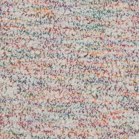 Multicolor and Ivory Crepe-Back Boucled Cotton Tweed