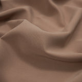 Italian Dark Beige Stretch Polyester Crepe