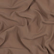 Italian Dark Beige Stretch Polyester Crepe