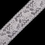 Off-White Stretch Lace Trim - 2.625"