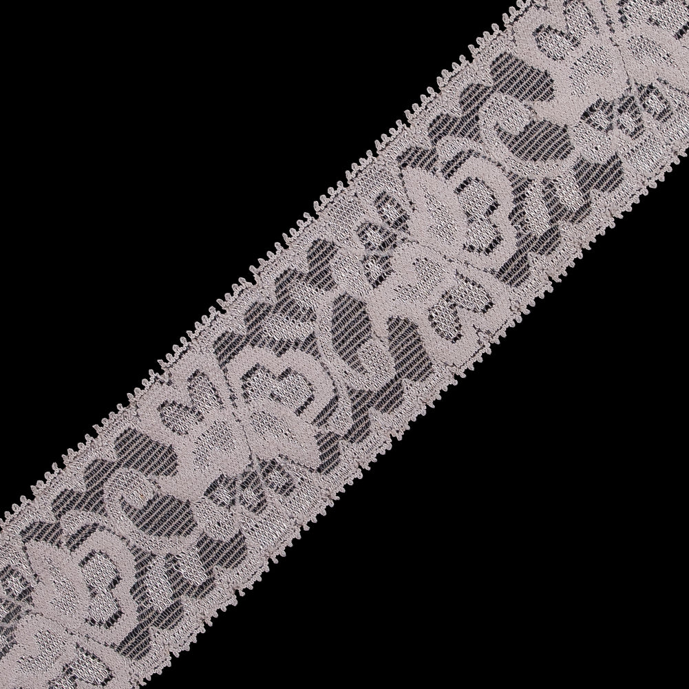 Peach Stretch Lace Trim - 2.625"