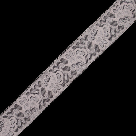 Peach Stretch Lace Trim - 2.625"