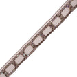 Brown Oragnza Beaded Trim - 1.25"