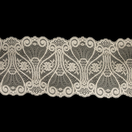 Beige Double Border Lace Trim - 7.25"