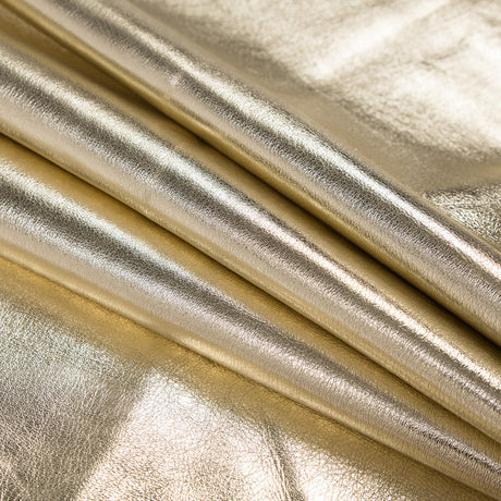 Medium Metallic Gold Foil Lamb Leather