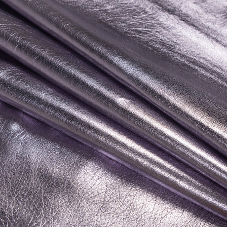 Medium Metallic Lilac Foil Lamb Leather