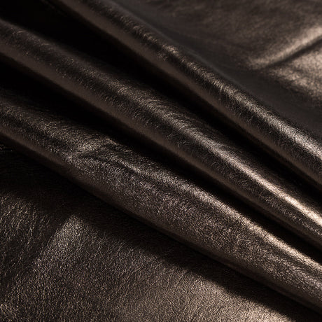 Large Metallic Antique Gold Foil Lamb Leather