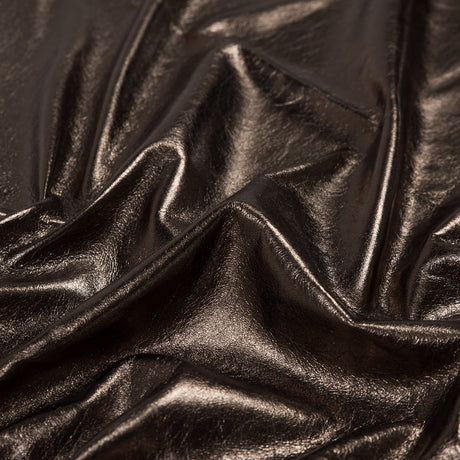 Large Metallic Antique Gold Foil Lamb Leather
